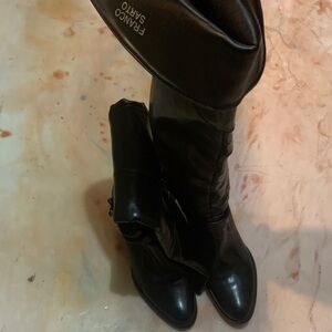 Franco Sarto Women's Black Over the Knee Boots